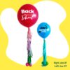 back to school balloons in size 24 inches and 18 inches with custom text application