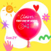 back to school balloons in size 24 inches with custom text application