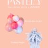 pastelly base weight with mini balloons and a standard balloon base weight in confetti