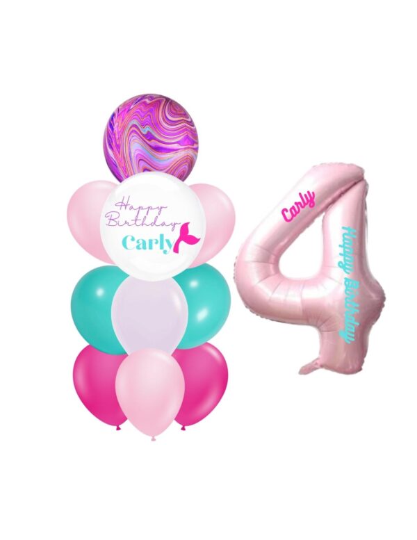 balloon bundle with a foil number of choice