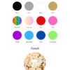 confetti paper color chart