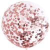 Confetti balloon in rose gold