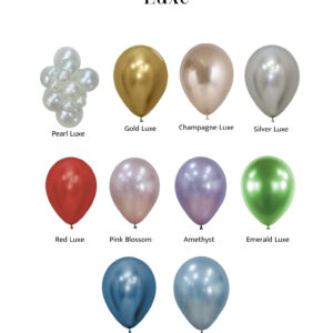 Luxe shimmer balloon color chart