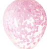 Pink hearts confetti balloon