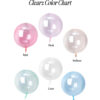 Crystal clear latex balloons color chart