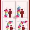 Balloon garland sizing samples