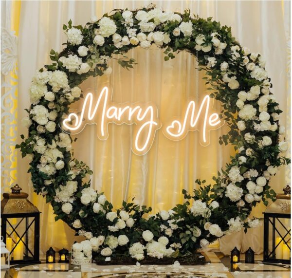 Mary me neon sign