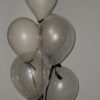 Ivory and black balloons