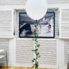 white 24" latex balloon