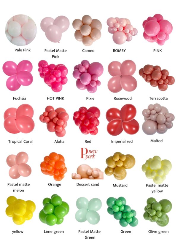 balloon arche colors