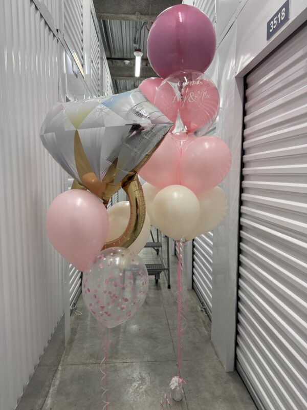 retro white balloons