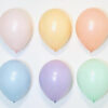Pastel color pink, blue, green, orange and yellow