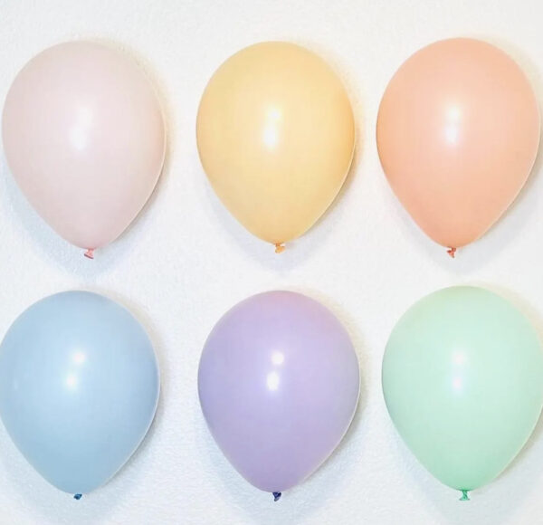 Pastel color pink, blue, green, orange and yellow