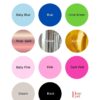 foil number balloon color options