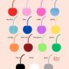Tassels color chart