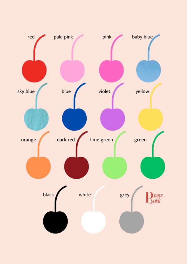 Tassels color chart