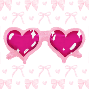 heart sunglasses balloon