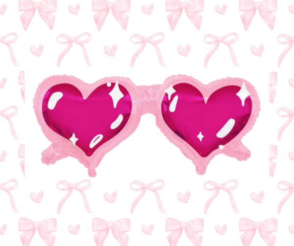 heart sunglasses balloon