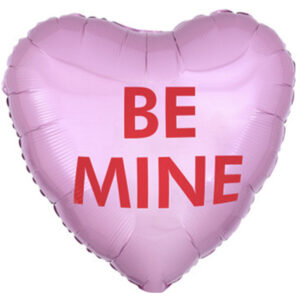 be mine candy heart balloon