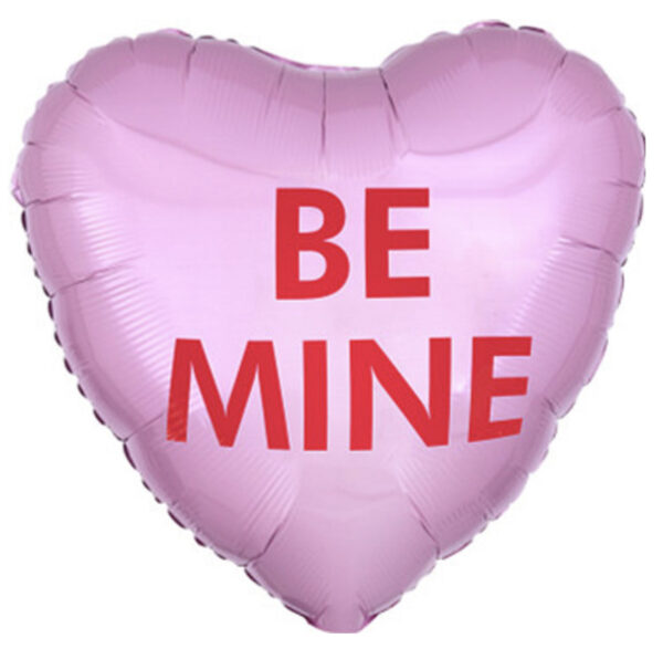 be mine candy heart balloon