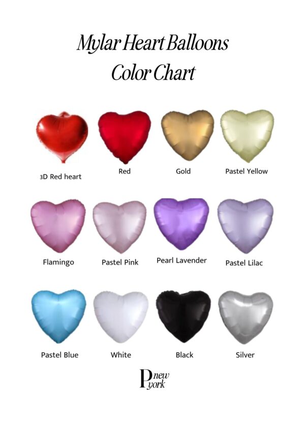 Heart shaped mylar balloons