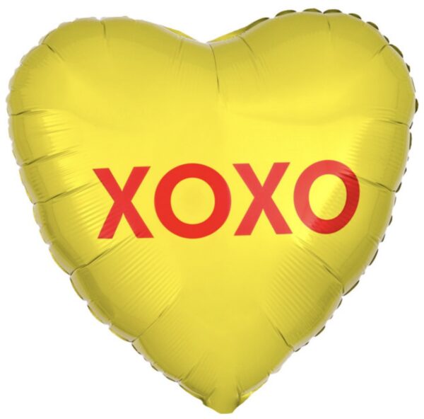 xoxo candy heart balloon mylar