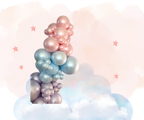 Princess Pearl balloon garland
