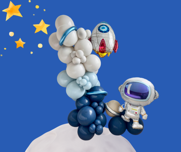 Space balloon garland