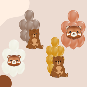 Brown Bear-7pc Bouquet