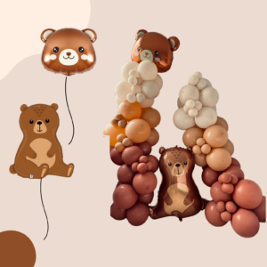 Brown Bear Balloon garland