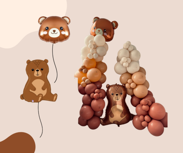 Brown Bear Balloon garland