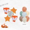 Mylar bouquet and latex bouquet of