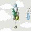 baby boy bouquet in green and grey