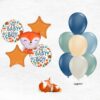 Mylar bouquet and latex bouquet of
