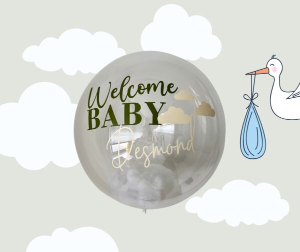 personalized clear balloon