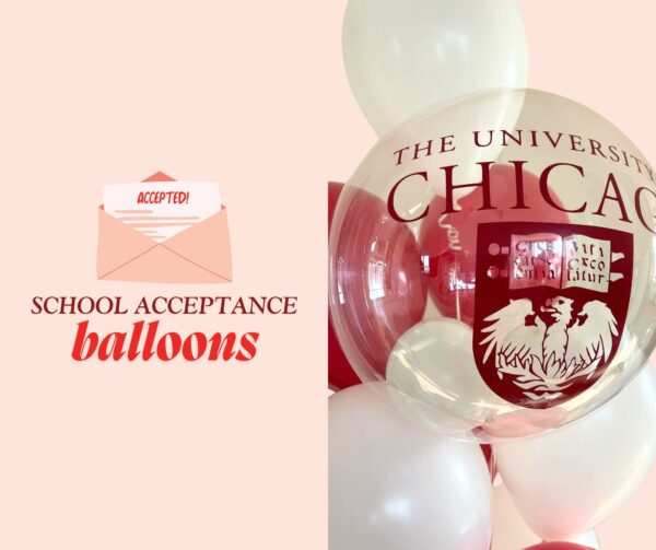School Acceptance balloon bouquet