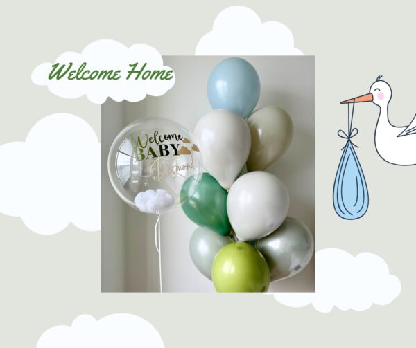 Baby boy bouquet welcome home