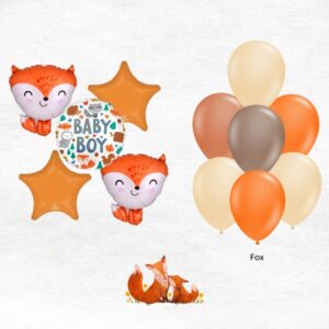 Mylar bouquet and latex bouquet of balloons