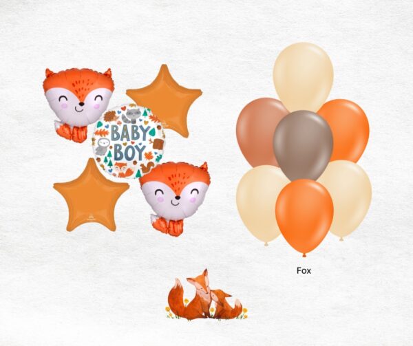 Mylar bouquet and latex bouquet of balloons