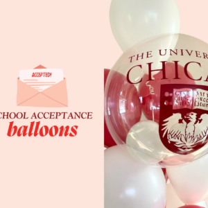 school acceptance balloons