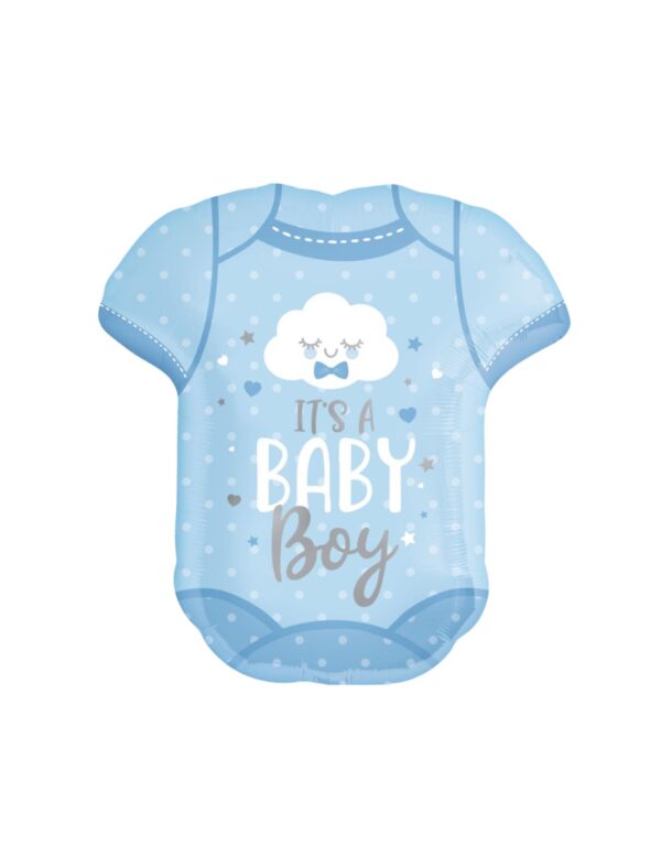 Baby onsie it's a baby boy balloon
