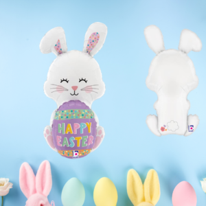 Happy easter egg bunny