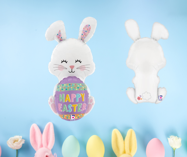 Happy easter egg bunny