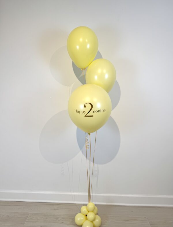 baby milestone balloon bouquet