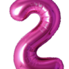 34" Number Balloons - Hot Pink