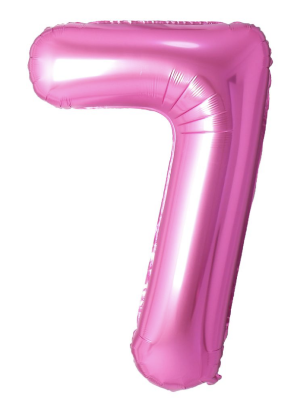 Pink Number balloon