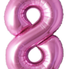 Pink Number balloon