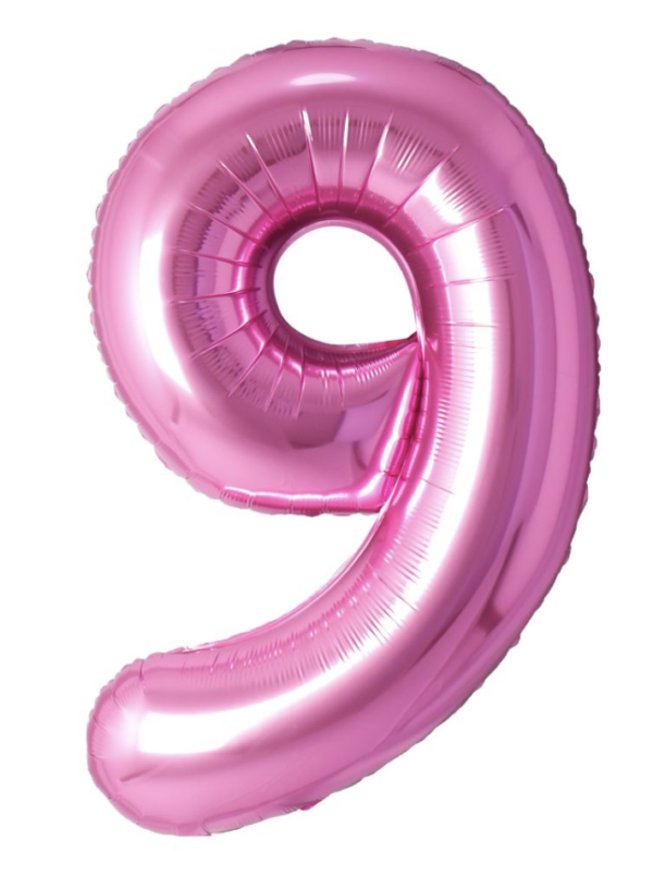 Pink Number foil balloon