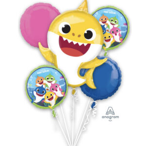 Baby Shark- 5pc Foil Balloon Bouquet