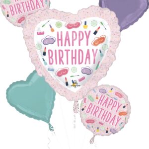 happy birthday spa balloon bundle